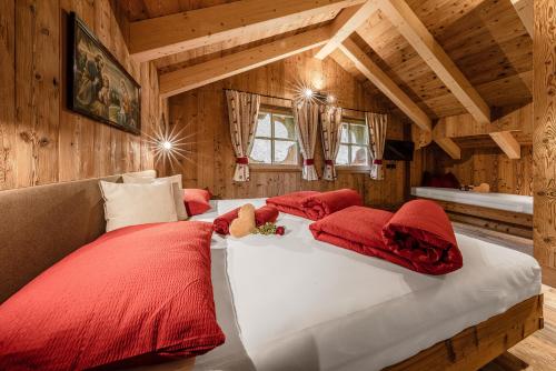Ένα ή περισσότερα κρεβάτια σε δωμάτιο στο FARM CHALET JUSCIARA