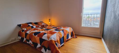 Postel nebo postele na pokoji v ubytování Washington Mangeard