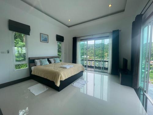 Postel nebo postele na pokoji v ubytování Pool villa