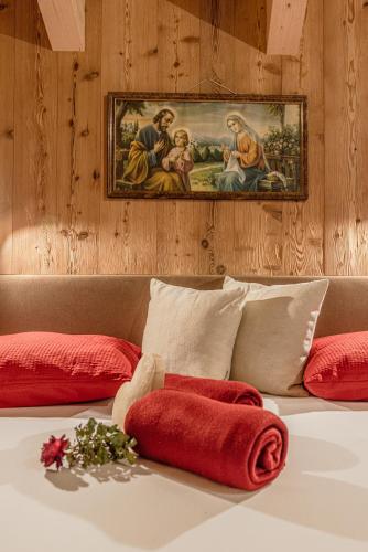 Ένα ή περισσότερα κρεβάτια σε δωμάτιο στο FARM CHALET JUSCIARA
