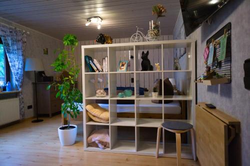 Knihovna v apartmánu