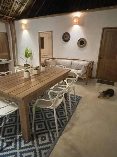 Posezení v ubytování Casita del Viento