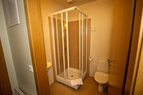 Koupelna v ubytování Fljótsdalsgrund