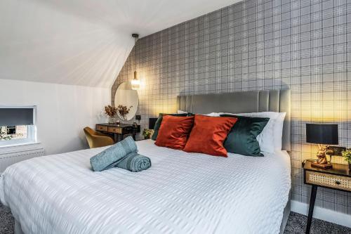 Voodi või voodid majutusasutuse Parkside 2 bedroom house near Dunfermline & Edinburgh toas