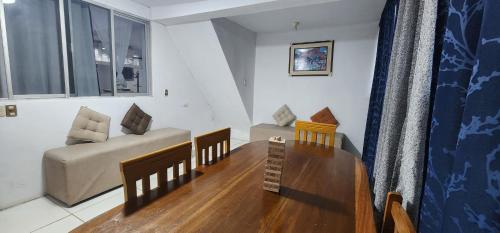 Ruang duduk di Departamento amoblado