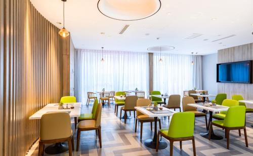 Posezení v ubytování Atour Hotel Jinan Zhangqiu Century Avenue