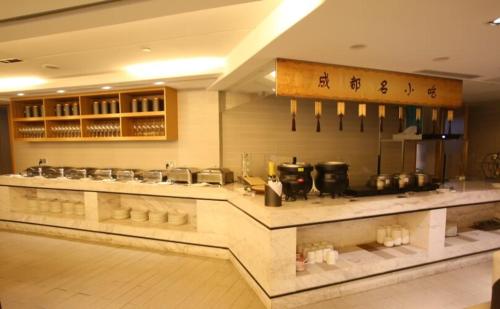 Majoituspaikan Atour Hotel Chengdu Consulate South Renmin Road keittiö tai keittotila