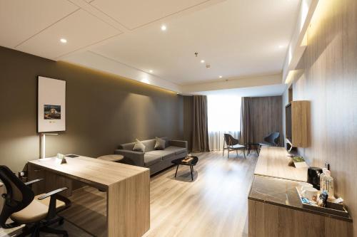 Atour Hotel Harbin Songbei Ice and Snow Worldにあるスパまたはウェルネス施設