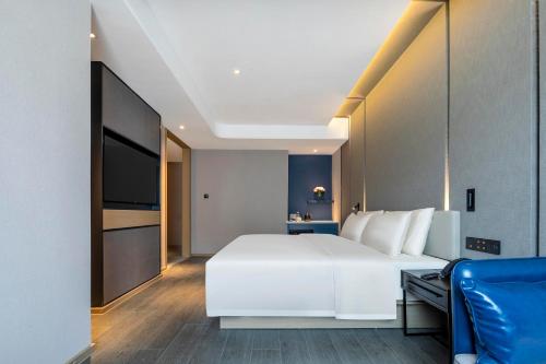 Un lugar para sentarse en Atour Hotel Shaoxing Heqiao