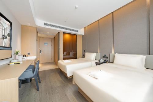 Ruang duduk di Atour Hotel Shanghai Pudong Airport Chuansha Station