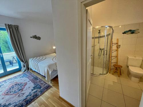 Koupelna v ubytování Villas Adagio