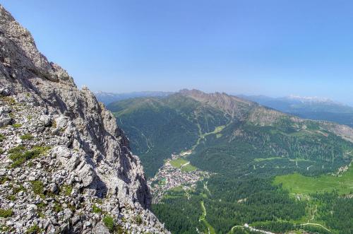 a view from the top of a mountain at GH Hotel Fratazza in San Martino di Castrozza