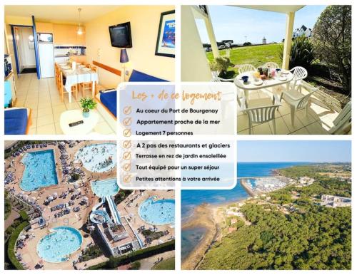 un collage de photos d'un complexe dans l'établissement 