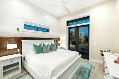 Cama o camas de una habitación en Sunset Blue