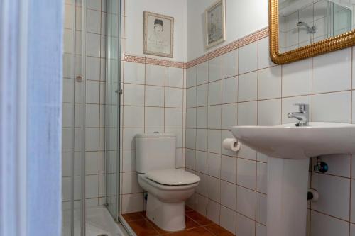 Ένα μπάνιο στο Apartamentos Arcadia