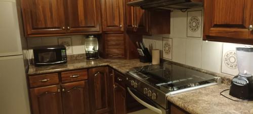 Dapur atau dapur kecil di Confortable y acogedor Departamento por UACH II