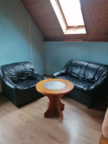 Χώρος καθιστικού στο Weidmannsruh Apartment für 2 bis 3 Personen