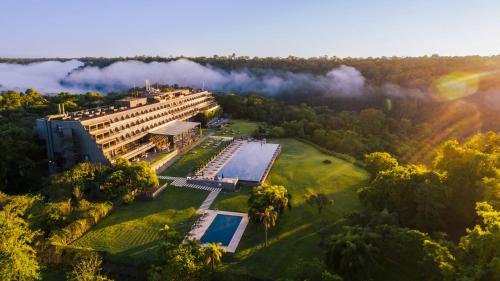an aerial view of a hotel in the forest at Gran Meliá Iguazú in Puerto Iguazú