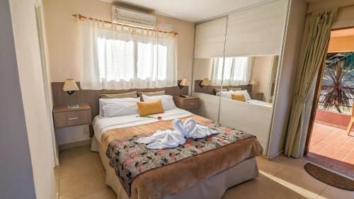 Ένα ή περισσότερα κρεβάτια σε δωμάτιο στο Mirador Serrano