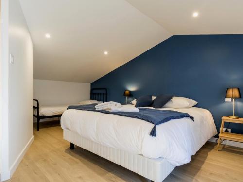 Posteľ alebo postele v izbe v ubytovaní Gîte charmant, spacieux, à 15 km de Nantes, 2 chambres, terrasse, parking, animaux acceptés - FR-1-306-1238