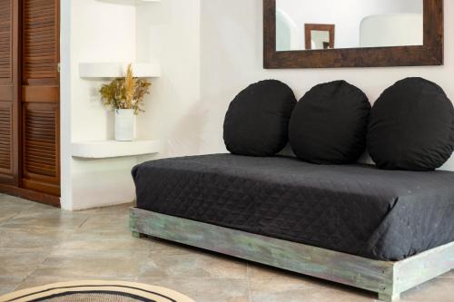 Χώρος καθιστικού στο Sonido del mar Hotel Boutique & Yoga Loft