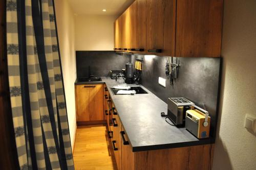 Dapur atau dapur kecil di Haus Alpenglühn