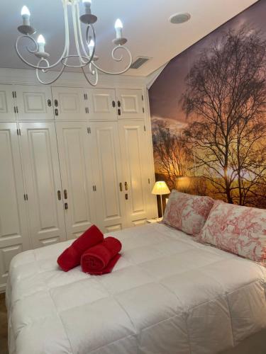 Ένα ή περισσότερα κρεβάτια σε δωμάτιο στο Villa Sagrario