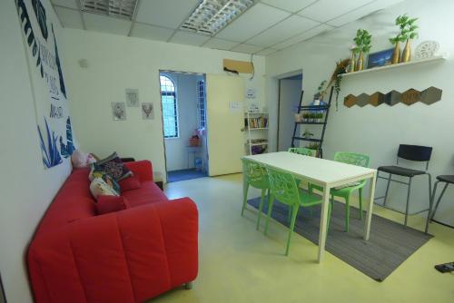 Χώρος καθιστικού στο G Traveler Accommodation Homes 居旅舍