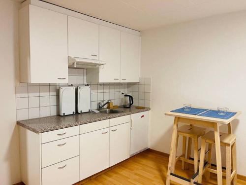 Kuchyň nebo kuchyňský kout v ubytování Zürich Cozy Apartment