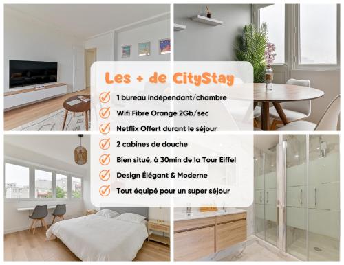 Photo de la galerie de l'établissement CityStay full brand new appartement 3 bedrooms 5min to Paris, à Bagnolet