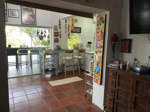 Кухня или мини-кухня в Habitación en complejo lujoso con piscina compartida Música Clásica
