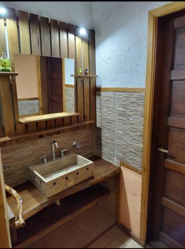 Koupelna v ubytování Casa Del Arroyo