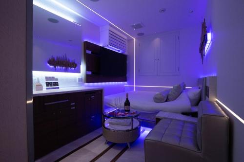 Kuchyň nebo kuchyňský kout v ubytování Hotel Blanche 大人専用 Adult only hotel