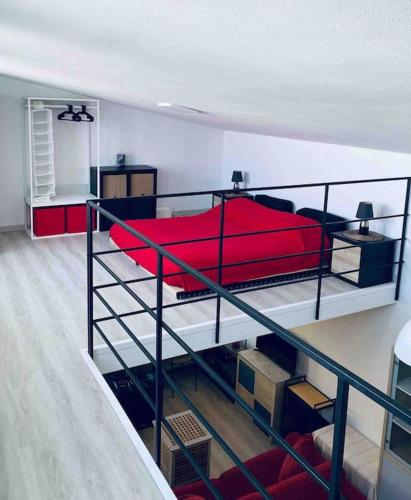 Ένα ή περισσότερα κρεβάτια σε δωμάτιο στο MyLoft Apartment