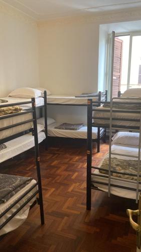 a group of bunk beds in a room at Colosseum Point in Rome