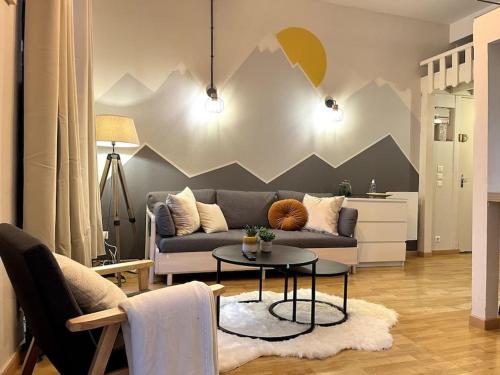 Montagn'Art Studio. 4pers 30m2. Coeur village.