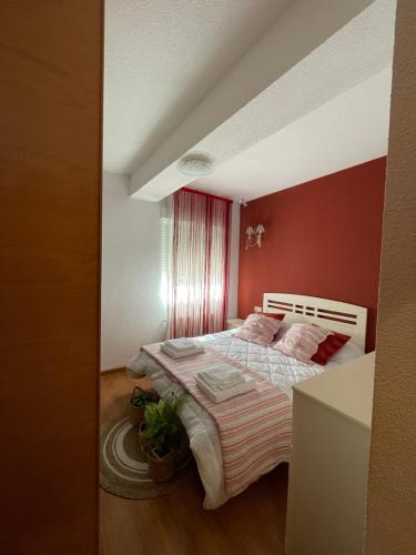 Ένα ή περισσότερα κρεβάτια σε δωμάτιο στο Casa La Pradera Cañete