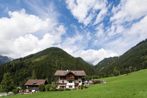 a house on a hill in a green field at Landhaus Zaglauhof in Werfenweng