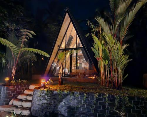 Zahrada ubytování Delta Casa Ubud-Tiny Jungle A-Frame Villas