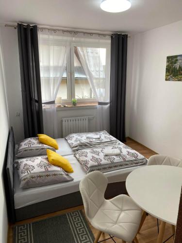 Ein Bett oder Betten in einem Zimmer der Unterkunft Na Górce W Białym Dunajcu