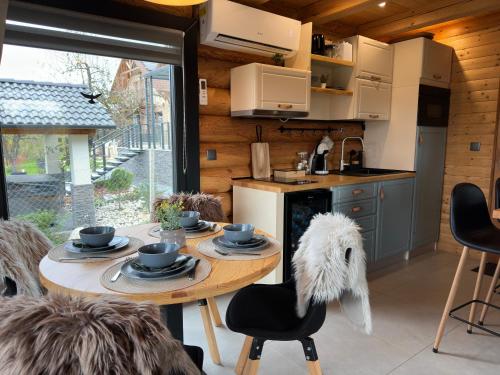 Una cocina o cocineta en Rönk Relax
