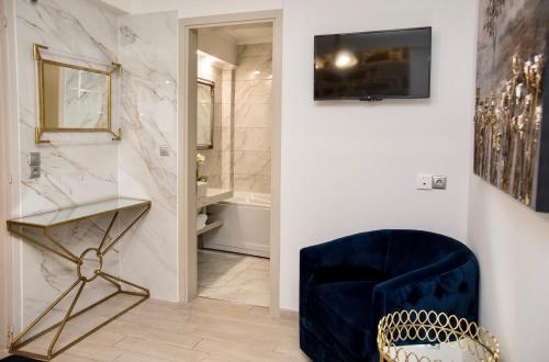 Koupelna v ubytování Arxontiko Hotel