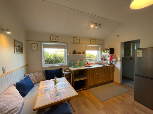 Η κουζίνα ή μικρή κουζίνα στο Cabaña Los Queltehue