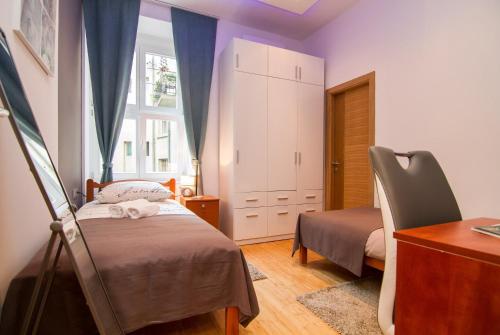 Postel nebo postele na pokoji v ubytování VisitZagreb Apartment