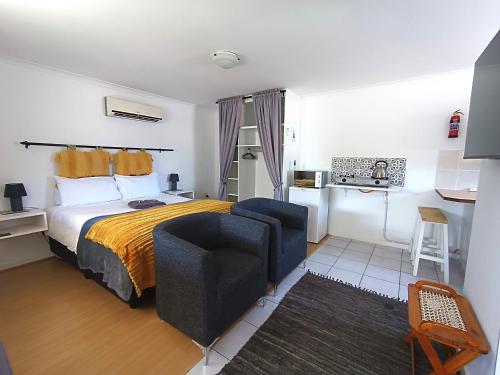 En eller flere senge i et værelse på NoulAnouk's Corner - Peaceful Studio