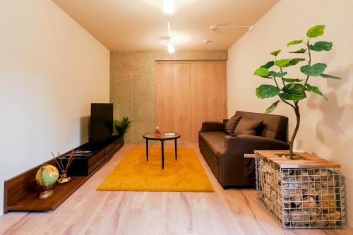 Кът за сядане в Seirai Asakusa Vacation Rental - 3 minutes from station