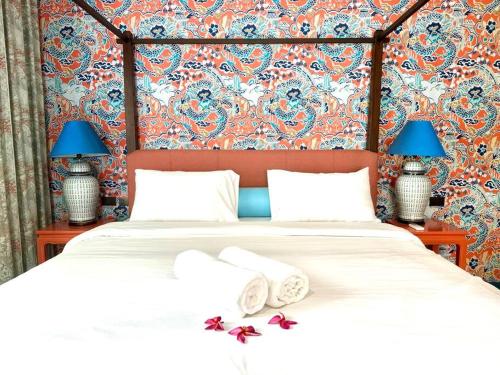 Katil atau katil-katil dalam bilik di Villa Ginger with private pool Bang Tao