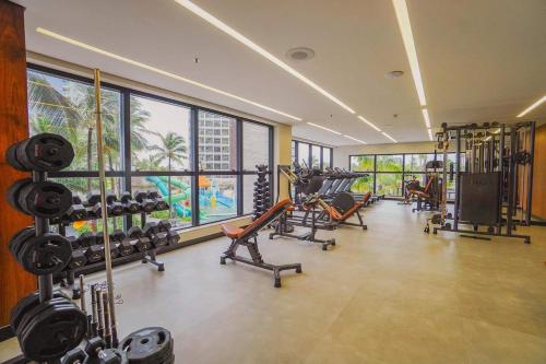Fitness centrum a/nebo fitness zařízení v ubytování Salinas Premium Resort A&D