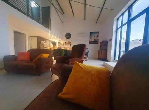 Χώρος καθιστικού στο Loft 5 Montélimar