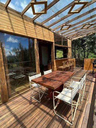 Patio nebo venkovní prostory v ubytování Chalet VIP . Jacuzzi, espectacular